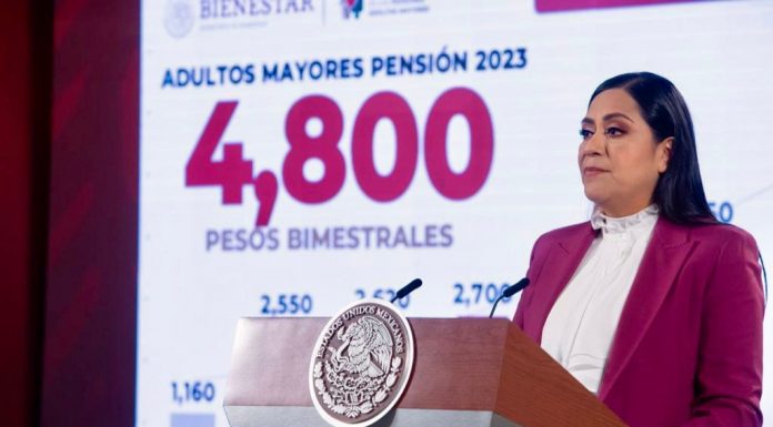 Pensión de personas adultas mayores aumenta a cuatro mil 800 pesos bimestrales: Ariadna Montiel