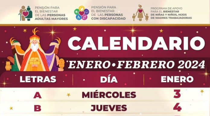 Inicia 2024 con aumentos a Pensiones de Bienestar