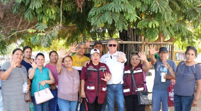 Sector Ampliación Praderas de Los Mochis integra bloque de carga a favor de Genaro García Castro
