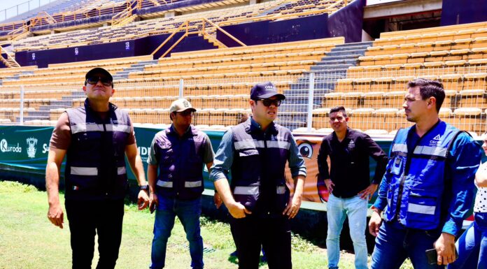 Avanza la rehabilitación del Estadio de Los Dorados en Culiacán