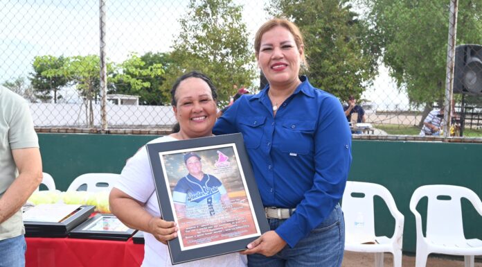 Con gran éxito autoriades municipales inauguran Liga de Softbol Femenil Minerva Valdez Fernández