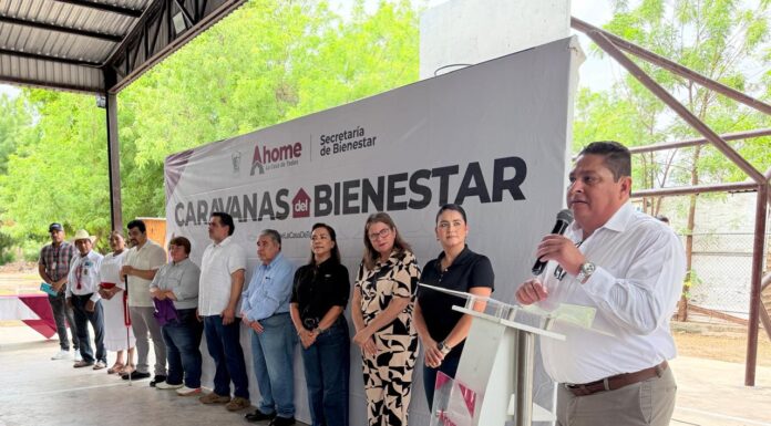 Caravanas del Bienestar acercan servicios gratuitos a familias del Ejido 5 de Mayo
