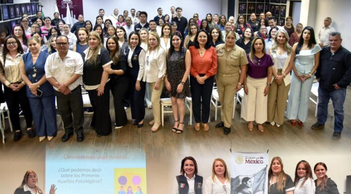 Funcionariado en Ahome se capacita en Primeros Auxilios Psicológicos