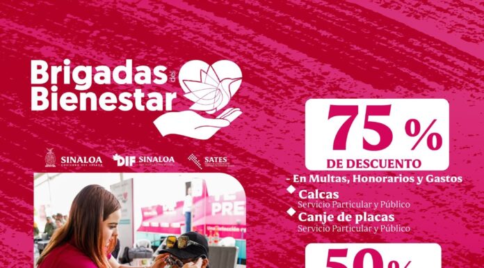 Llegan a Culiacán los descuentos en Adeudos Vehiculares en la Brigada del Bienestar del DIF