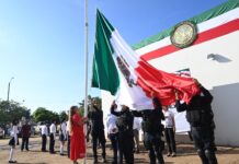 Juan José Ríos conmemora el 216 Aniversario de la Independencia de México con solemne acto cívico