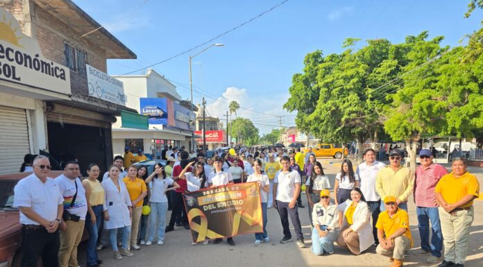 Llevan a cabo Marcha por la Prevención del Suicidio en Juan José Ríos
