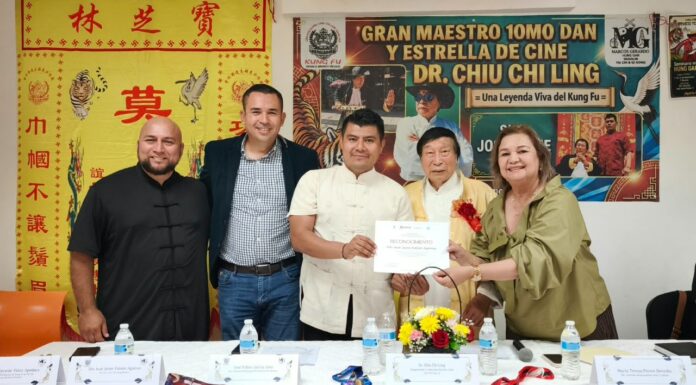 Visita de gala para el kung fu en Los Mochis con la llegada del gran maestro Chiu Chi Ling