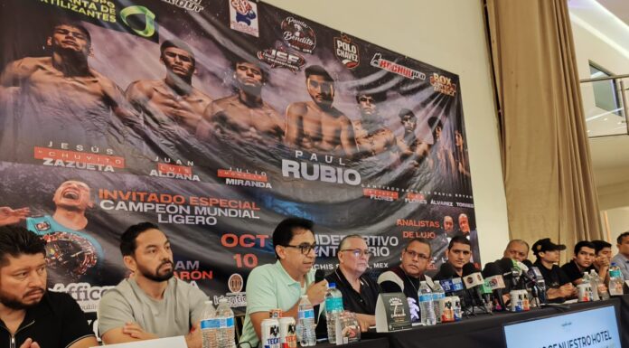 La función de box “Regreso a casa de campeones” será el 10 de octubre