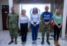 Encabeza Gobernadora Graciela Domínguez y titular de PC, Laura Velázquez reunión de seguimiento a “Simón”