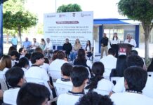 Inaugura Gobierno Municipal de Juan José Ríos Techumbre Metalica en la Unidad Académica Preparatoria UAS
